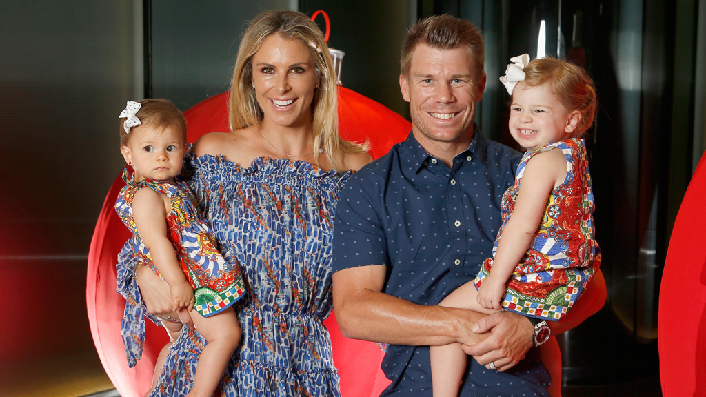 David Warner With His Family