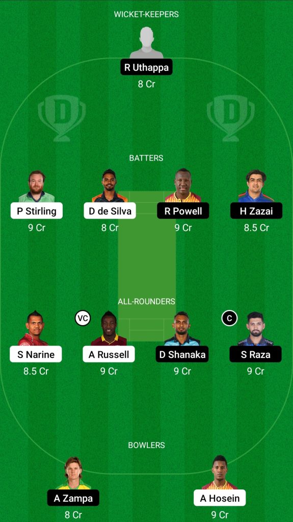 ABD vs DUB Dream11 Team Prediction for Today's Match Team 2