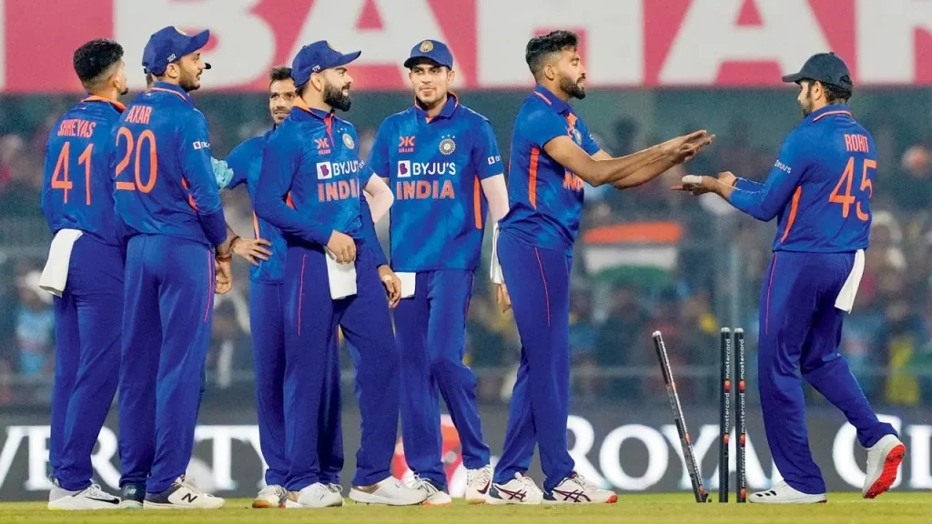 Team India in second ODI vs Sri Lanka