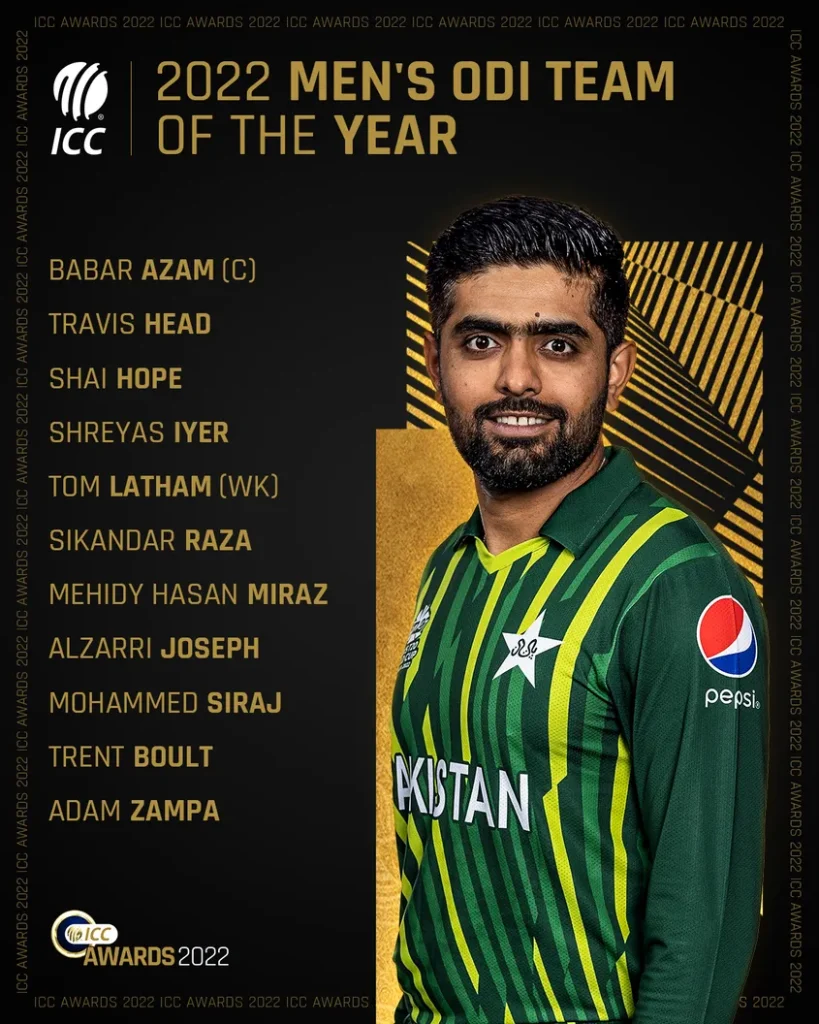 ICC men's odi team of the year