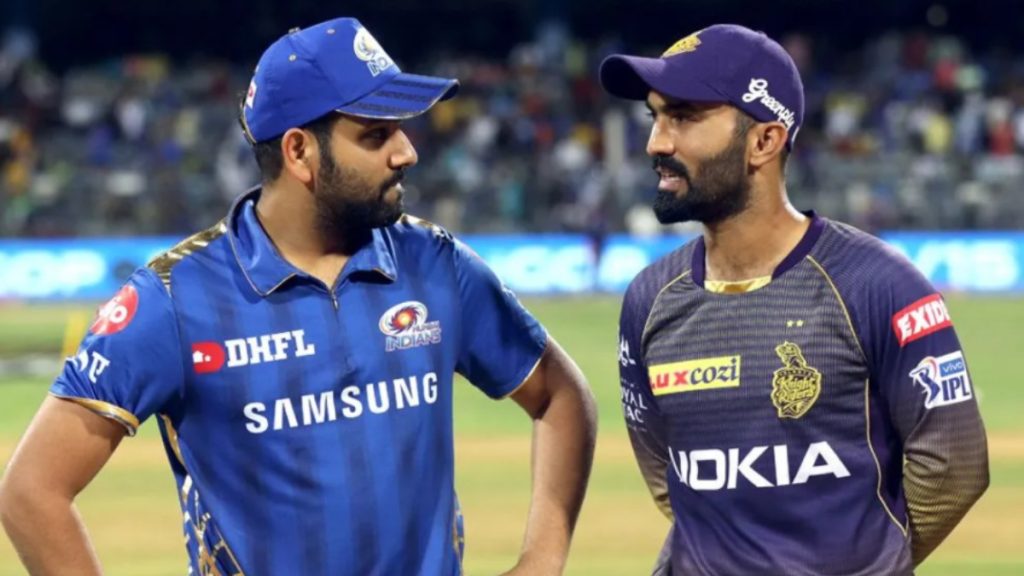 Dinesh Karthik and Rohit Sharma