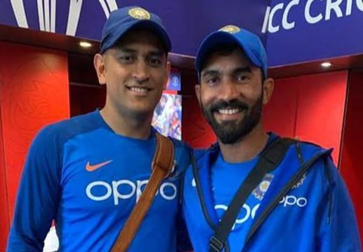 Dinesh Karthik recalls being replaced by MS in all formats.