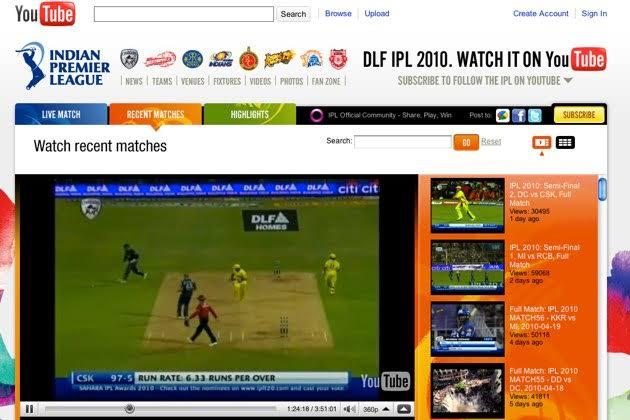 Ipl live in online match