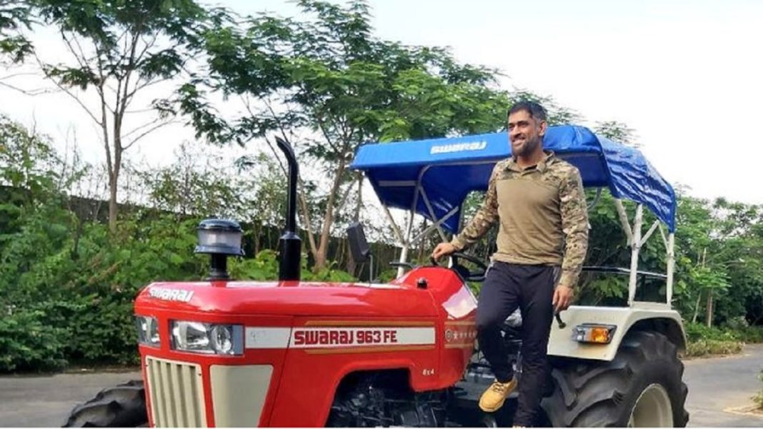 MS Dhoni surprises fans with his tractor driving skills in his new Instagram video