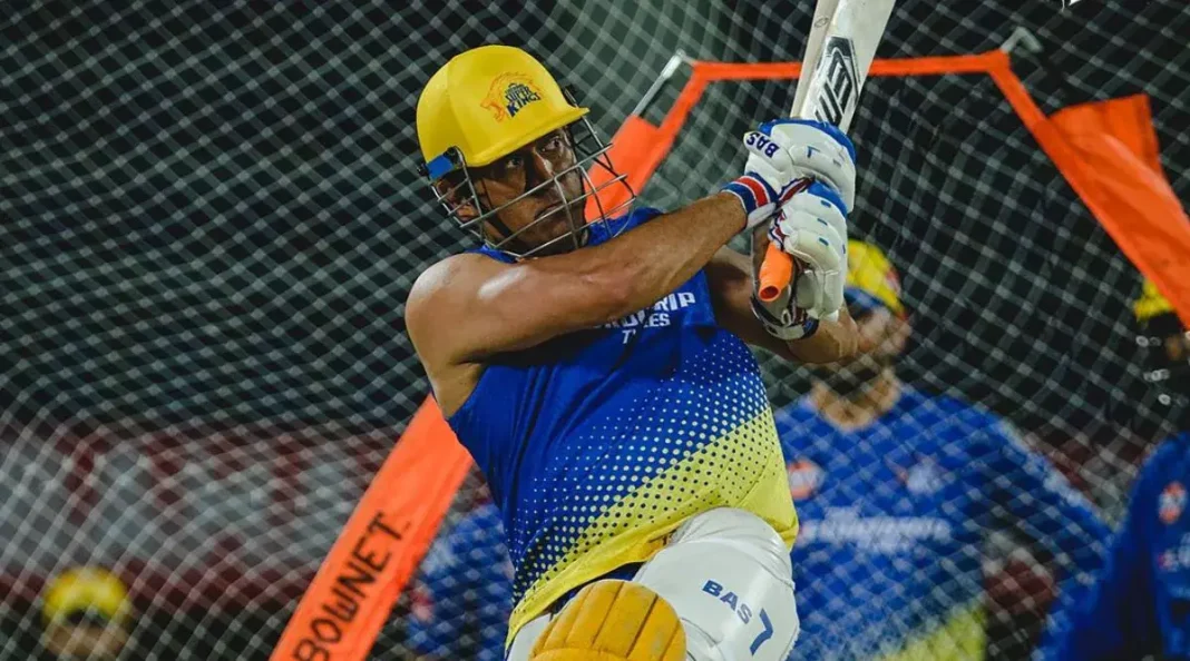 WATCH: MS Dhoni's Massive Six in the practice session that left even CSK's batting coach Michael Hussey stunned!