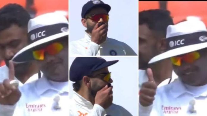 Virat Kohli roasts Nitin Menon during IND vs AUS 4th Test.