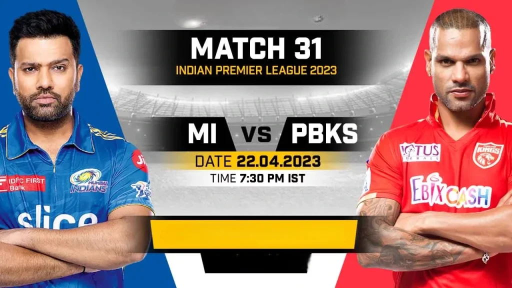 IPL 2023 Mumbai Indians vs Punjab Kings: Weather Report for Match 31