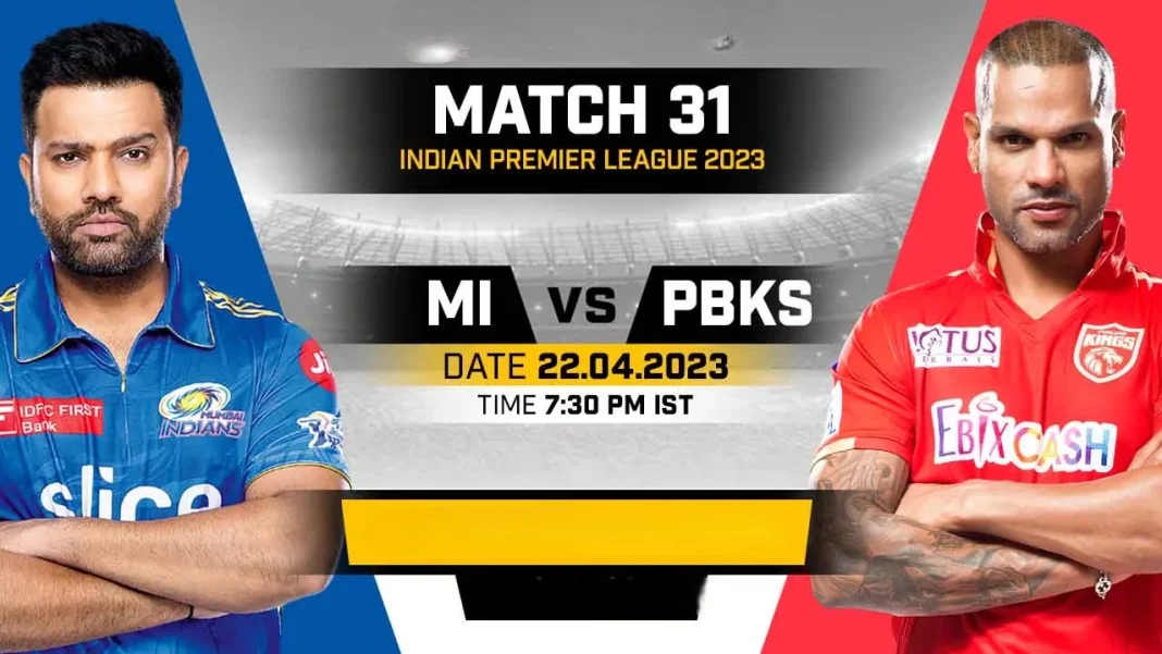 IPL 2023 Mumbai Indians vs Punjab Kings: Weather Report for Match 31