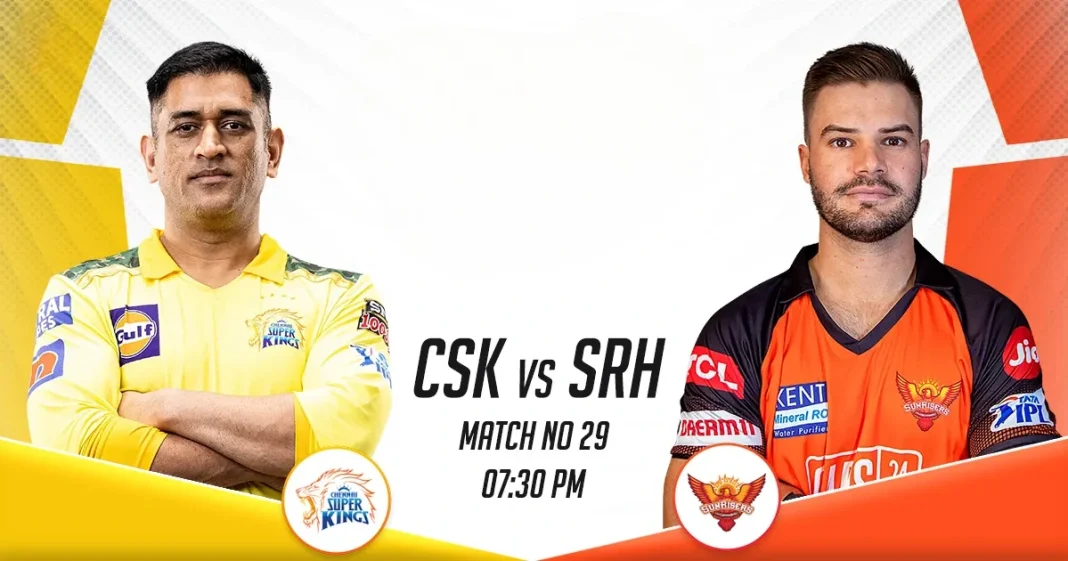 IPL 2023 Chennai Super Kings vs Sunrisers Hyderabad: Weather Report for Match 29