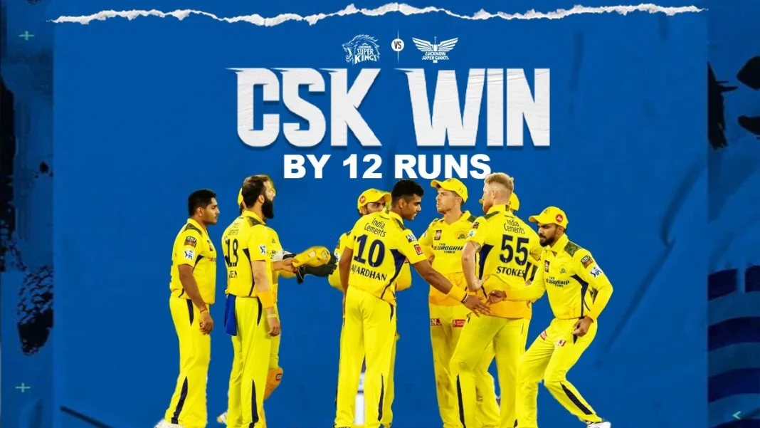 IPL 2023 RCB vs MI Match 6 Result: CSK marked their return to the Chepauk with a 12-run win over LSG in a high-scoring thriller