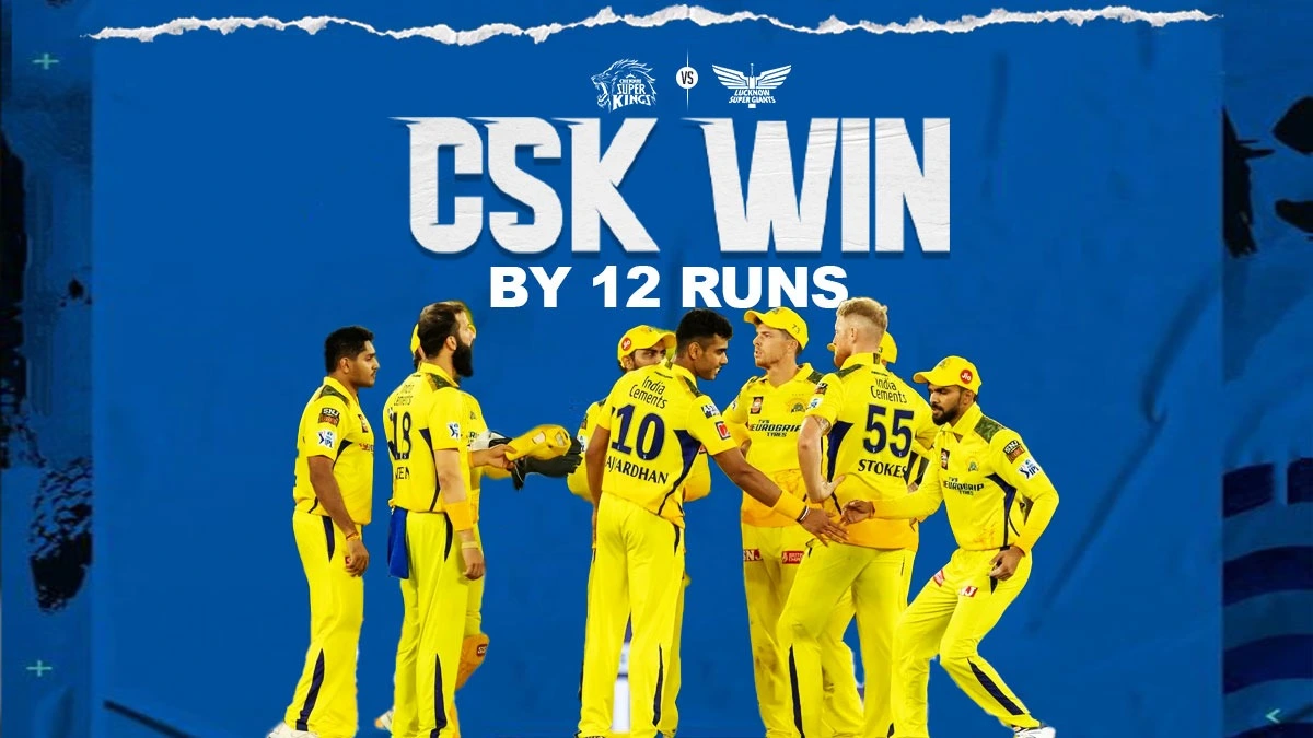 IPL 2023 CSK vs LSG Match 6 Result: CSK marked their return to the Chepauk with a 12-run win over LSG in a high-scoring thriller