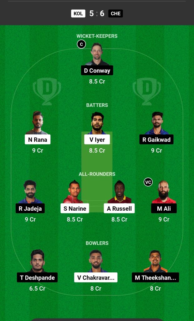 KKR vs CSK Dream11 Prediction Today Match IPL 2023, Kolkata Knight Riders vs Chennai Super Kings, Dream11 Team, Pitch Report, Playing 11 and More