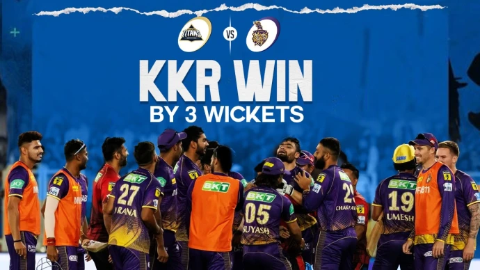 IPL 2023 GT vs KKR Match 13 Result: Kolkata Knight Riders secure a three-wicket victory against Gujarat Titans as Rinku Singh hits five consecutive sixes