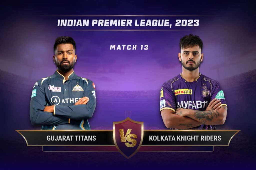 IPL 2023 GT vs KKR: Live Telecast Channel - Where to Watch Match 13 Live on TV?