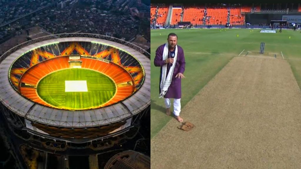 GT vs KKR Narendra Modi Stadium Pitch Report Today Match IPL 2023