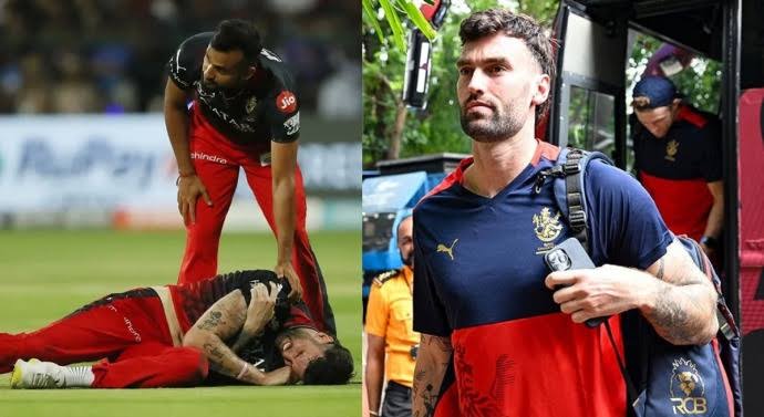 'His Shoulder Did Pop Out But...': Dinesh Karthik Gives Update on Reece Topley's Injury