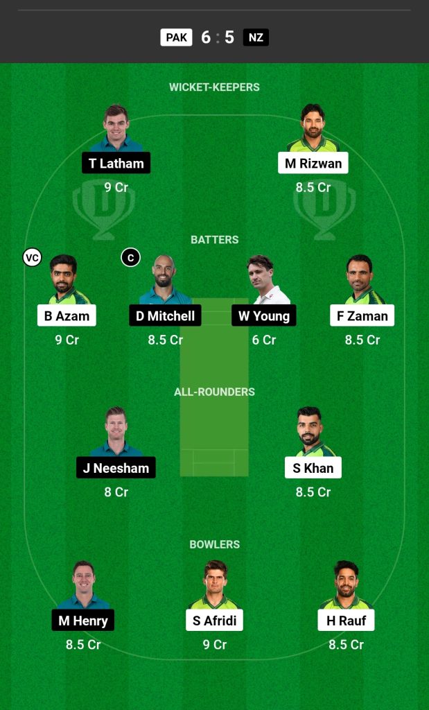 PAK vs NZ Dream11 Prediction Today Match