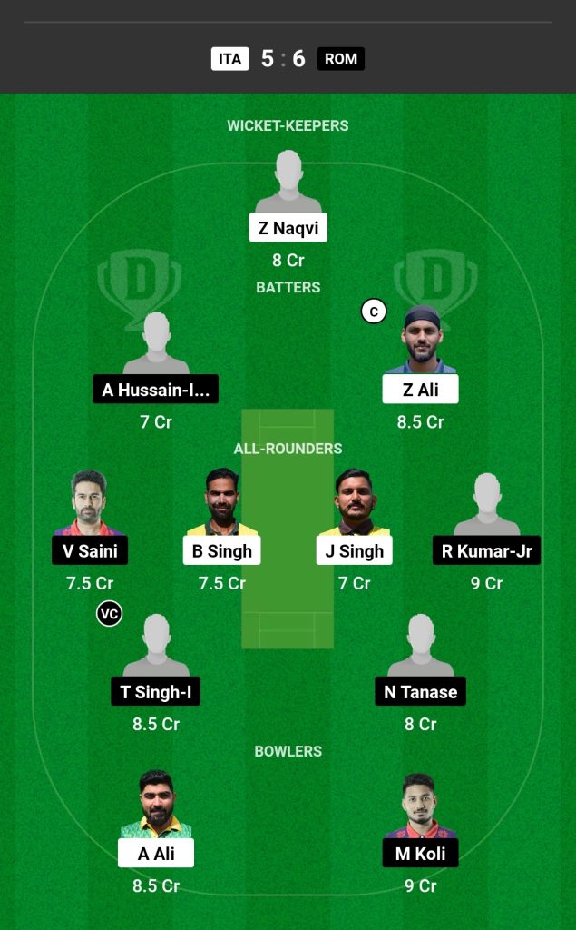 ITA vs ROM Dream11 Prediction Today's Match Team 1