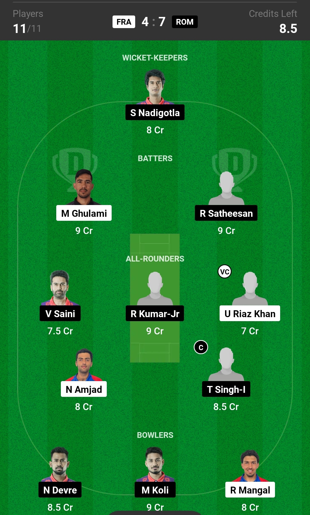 ITA vs ROM Dream11 Prediction Today's Match Team 2