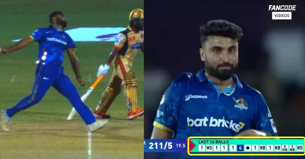 WATCH: Indian Pacer Abhishek Tanwar Concedes 18 Runs in a Single Delivery in TNPL 2023