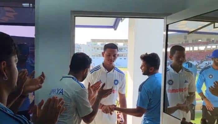 IND vs WI 2023 1st Test: Watch - Yashasvi Jaiswal Receives Special Celebration in Dressing Room after Impressive Test Debut Century