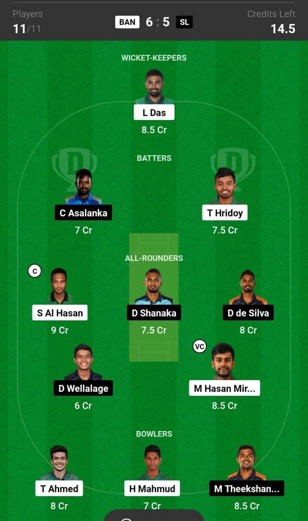 BAN vs SL Dream11 Prediction Today Match: Top Fantasy Picks, Vice Captain and Captain Choices, Match Prediction for Pakistan vs Nepal, Match 1, Asia Cup 2023