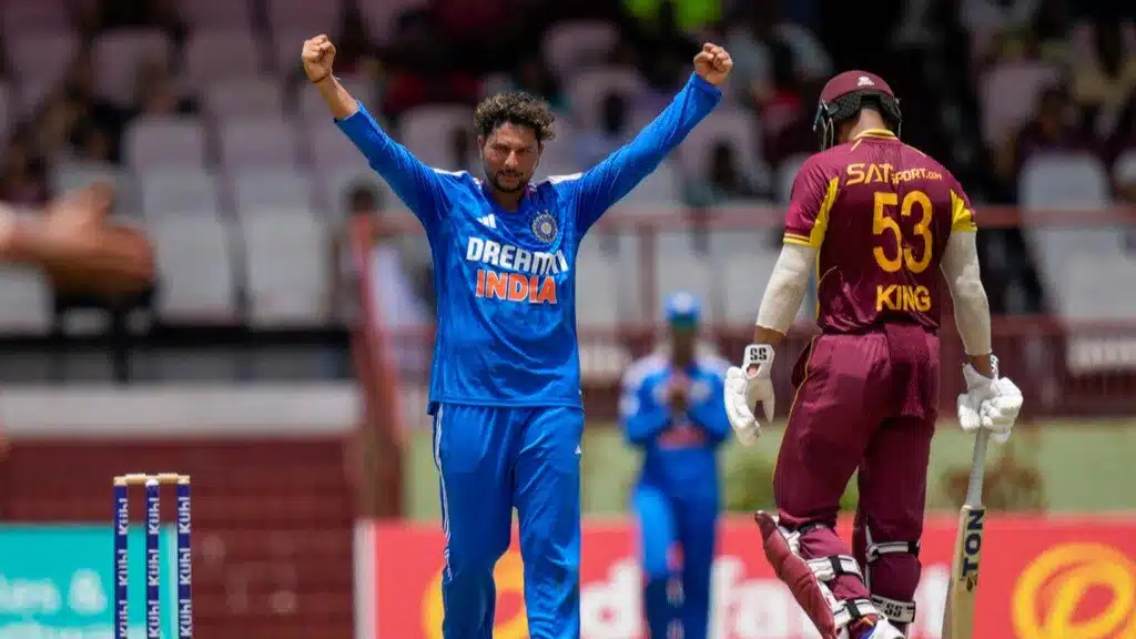 Kuldeep Yadav Breaks Records, Becomes Quickest Indian to Reach 50 T20I Wickets