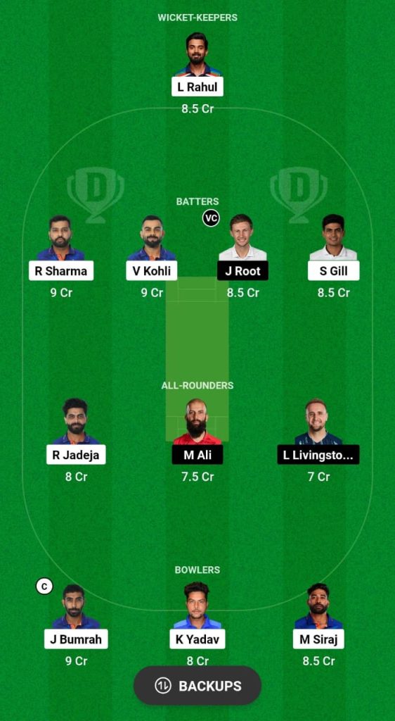 World Cup 2023: India vs England Dream11 Prediction Team Today Match