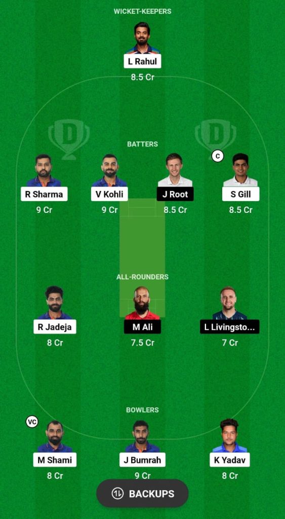 World Cup 2023: India vs England Dream11 Prediction Team Today Match