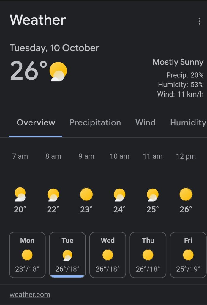 Dharamshala Weather Report Today Match- England vs Bangladesh World Cup 2023