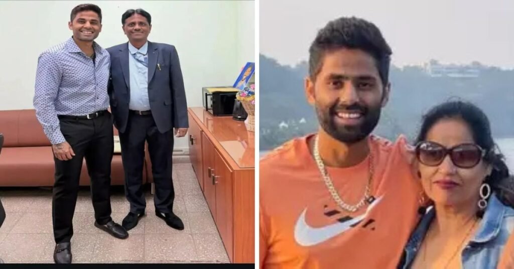 Suryakumar Yadav with his parents