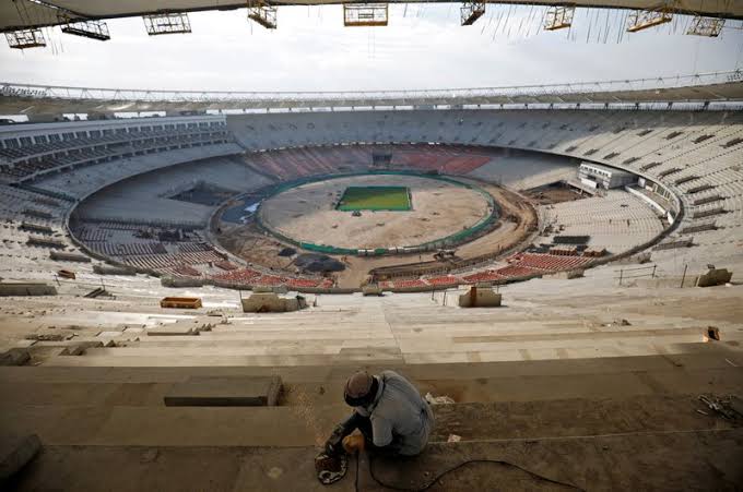 Making of World's Largest Cricket Stadium in 10 Photos