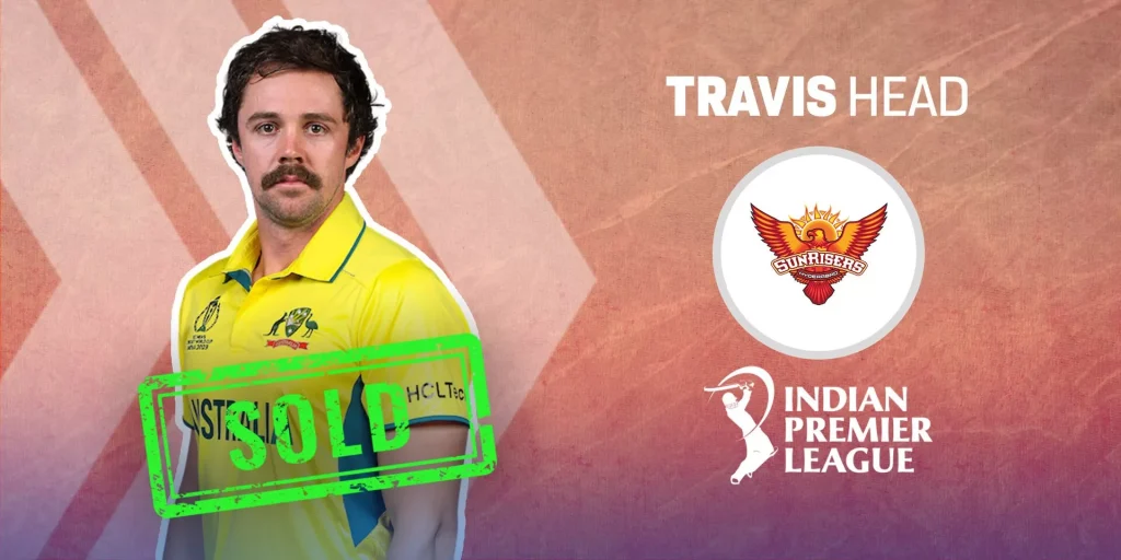 Travis Head Makes Resounding IPL Comeback with Sunrisers Hyderabad for 6.80 Crores in IPL Auction 2024