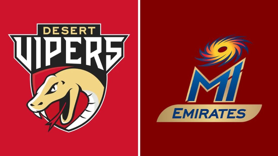 Desert Vipers vs MI Emirates: Free Live Streaming Details for Today Match ILT20 2024