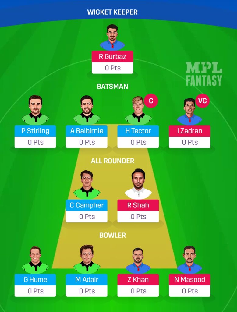 AFG vs IRE Dream11 Prediction Today Match 2024 Test Match | AFG vs IRE Top 5 Dream11 Team Prediction Test Match Today 2024