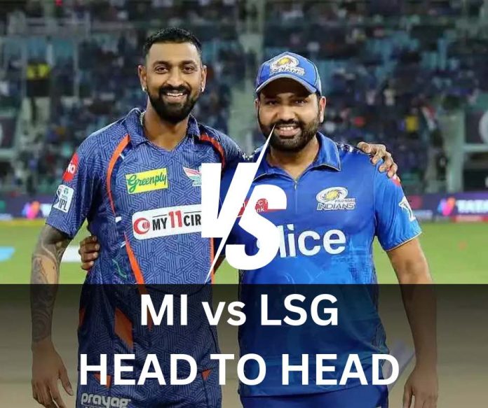 Mi Vs Lsg Head To Head Record Ipl Mumbai Indians Vs Lucknow Super Giants H H Stats Ipl History