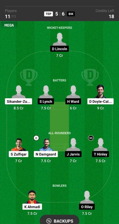 TEP vs BIK Dream11 Prediction Today Match Team 2