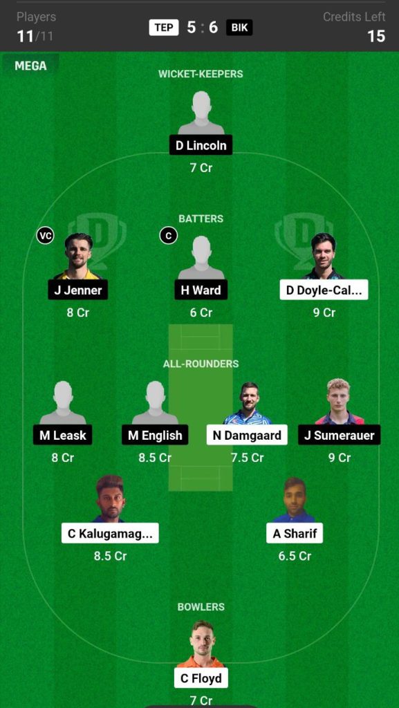 TEP vs BIK Dream11 Prediction Today Match Team 2