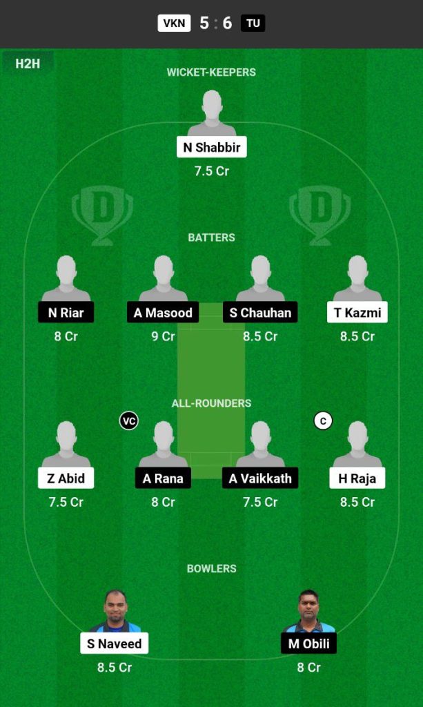 VKN vs TU Dream11 Prediction Today Match Team 1