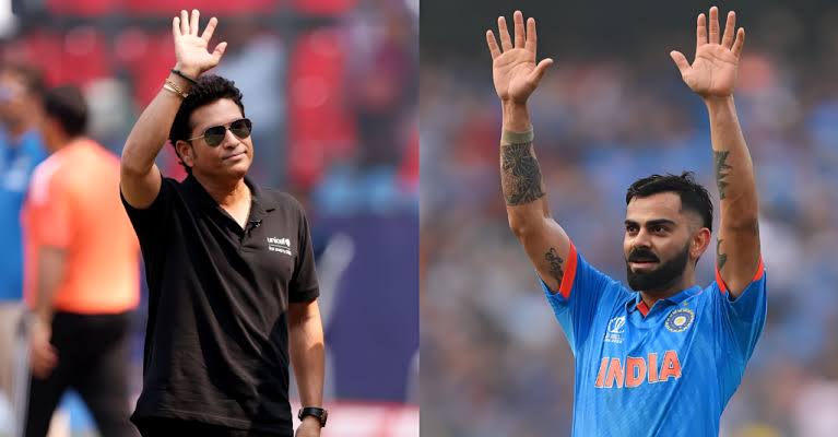 Virat Kohli Requires 128 Runs in 2nd IND vs SL ODI to Surpass 2 World Records Set by Sachin Tendulkar