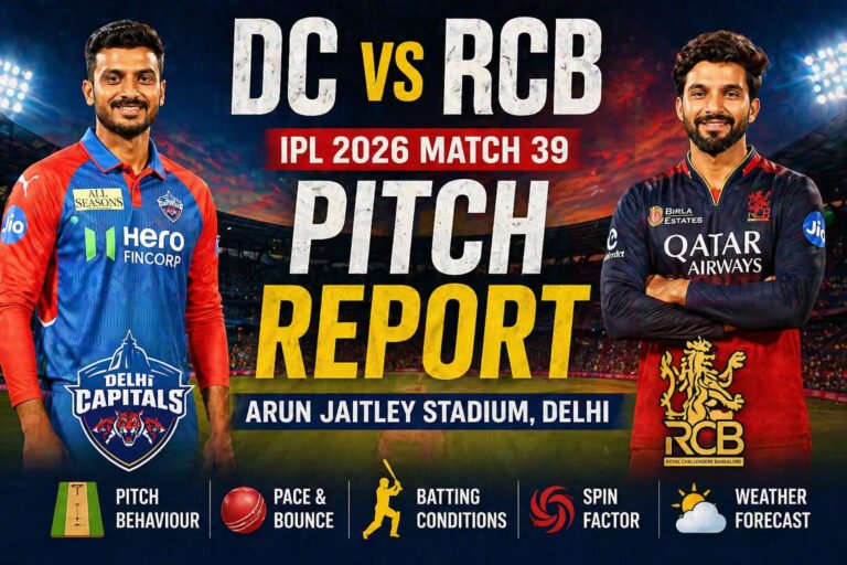 DC vs RCB Pitch Report