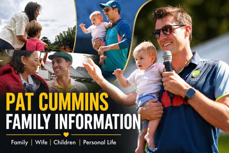 Pat Cummins family photos with wife, child and parents