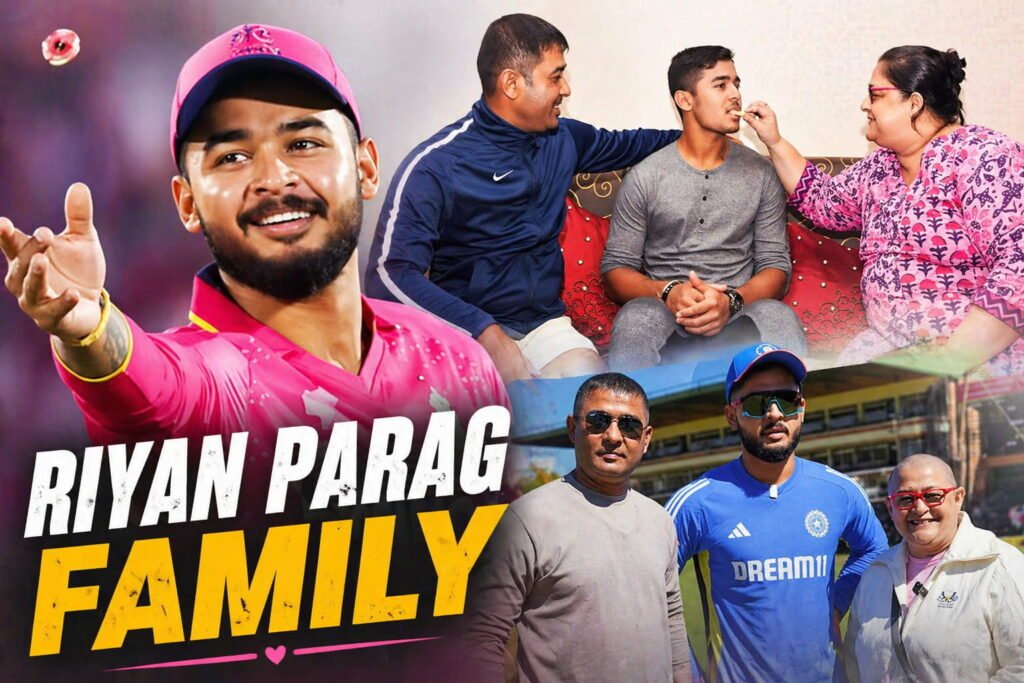 Riyan Parag family photos with parents Parag Das and Mithoo Barooah together