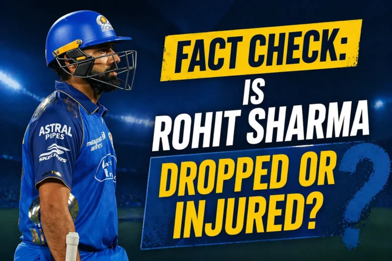 Rohit Sharma Injury Update in IPL 2026