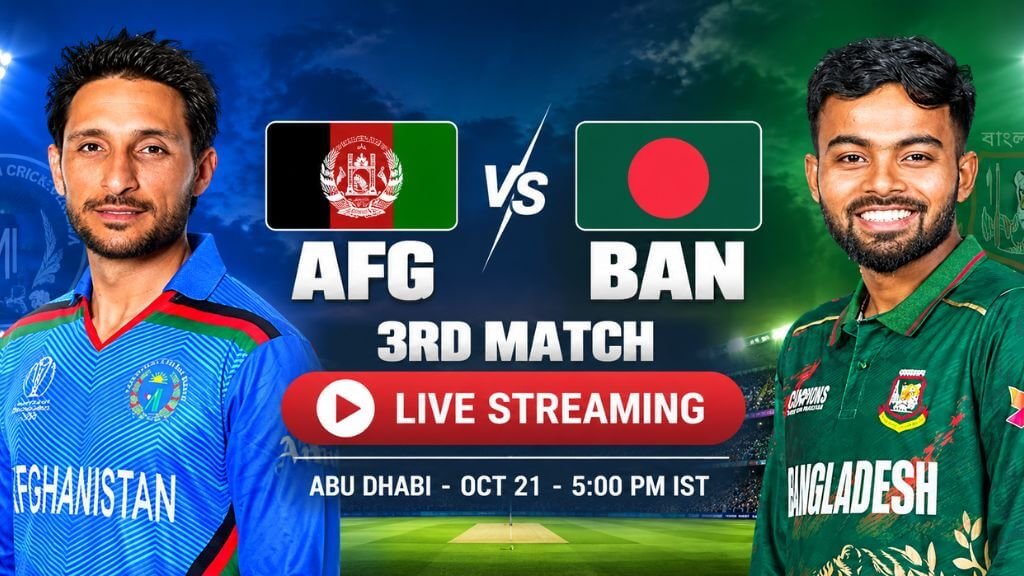 AFG vs BAN 3rd Match 2026 Live Streaming