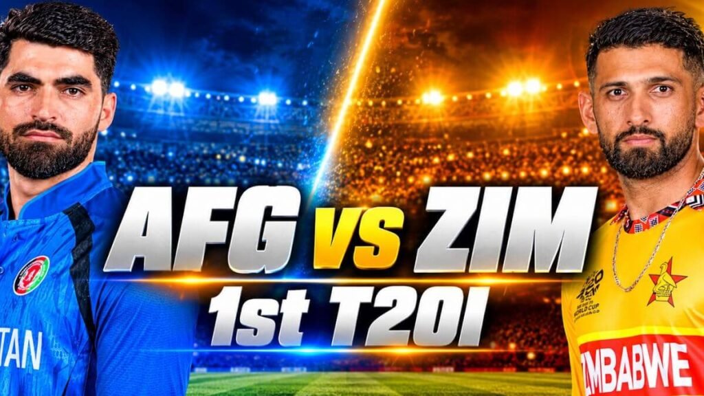AFG vs ZIM 1st T20I 2026 Umpires and Commentators List