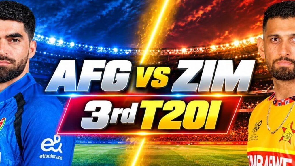 AFG vs ZIM 3rd T20I List of Umpires and Commentators
