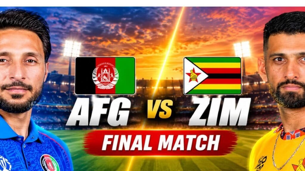 AFG vs ZIM FInal Match 2026 Umpires and commentators list