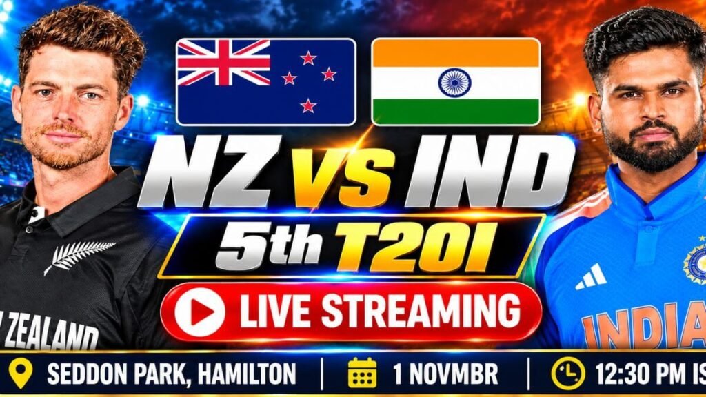 IND vs NZ 5th T20I live streaming