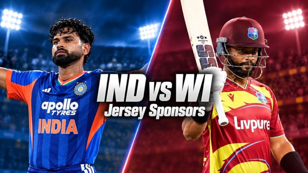 IND vs. WI Jersey Sponsors: Who Sponsors Each Team? IND vs. WI Jersey Sponsors
